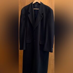 Men’s wool overcoat in Black XL